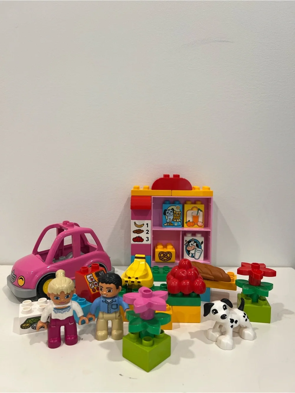 LEGO DUPLO: My First Shop 10546 - Pink car, figures, dog - Toddler Pretend Play